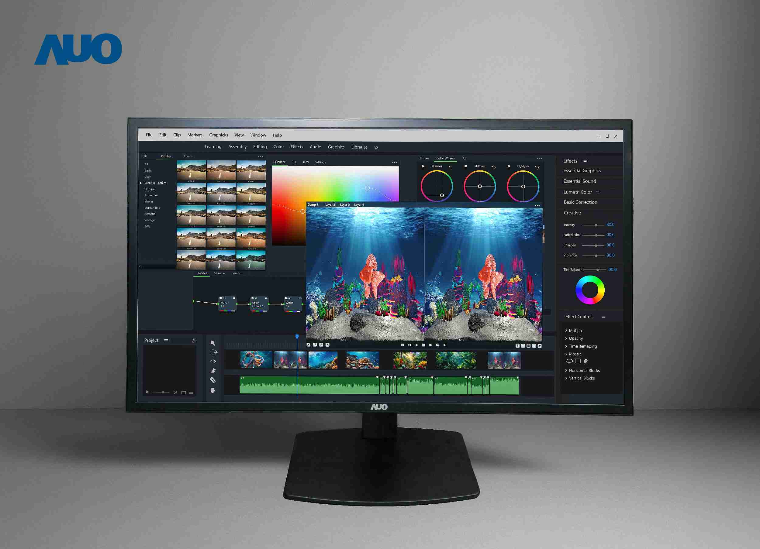 PA直营开发32吋2D/3D专业桌上型显示器，，拥有8K4K超高分辨率，，，并以低串扰算法优化3D显示效果，，，搭载自动眼球追踪功能，，，，能实时调整3D图像，，进行实时2D与3D无缝共存窗口，，提供图像设计工作者突破二维接口的崭新工作氛围与效率